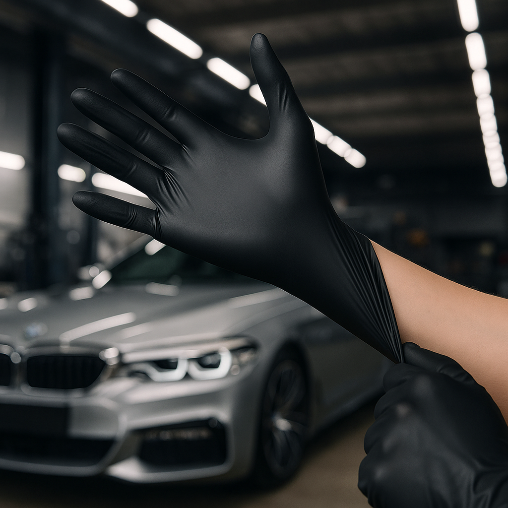 Gants Jetables Noirs en Nitrile – Ultra-Résistants