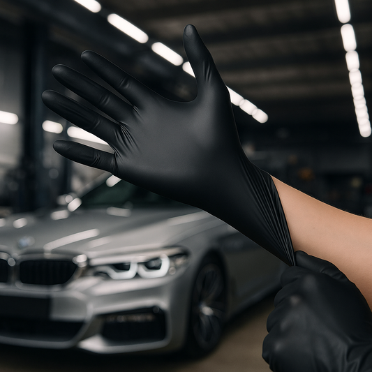 Gants Jetables Noirs en Nitrile – Ultra-Résistants